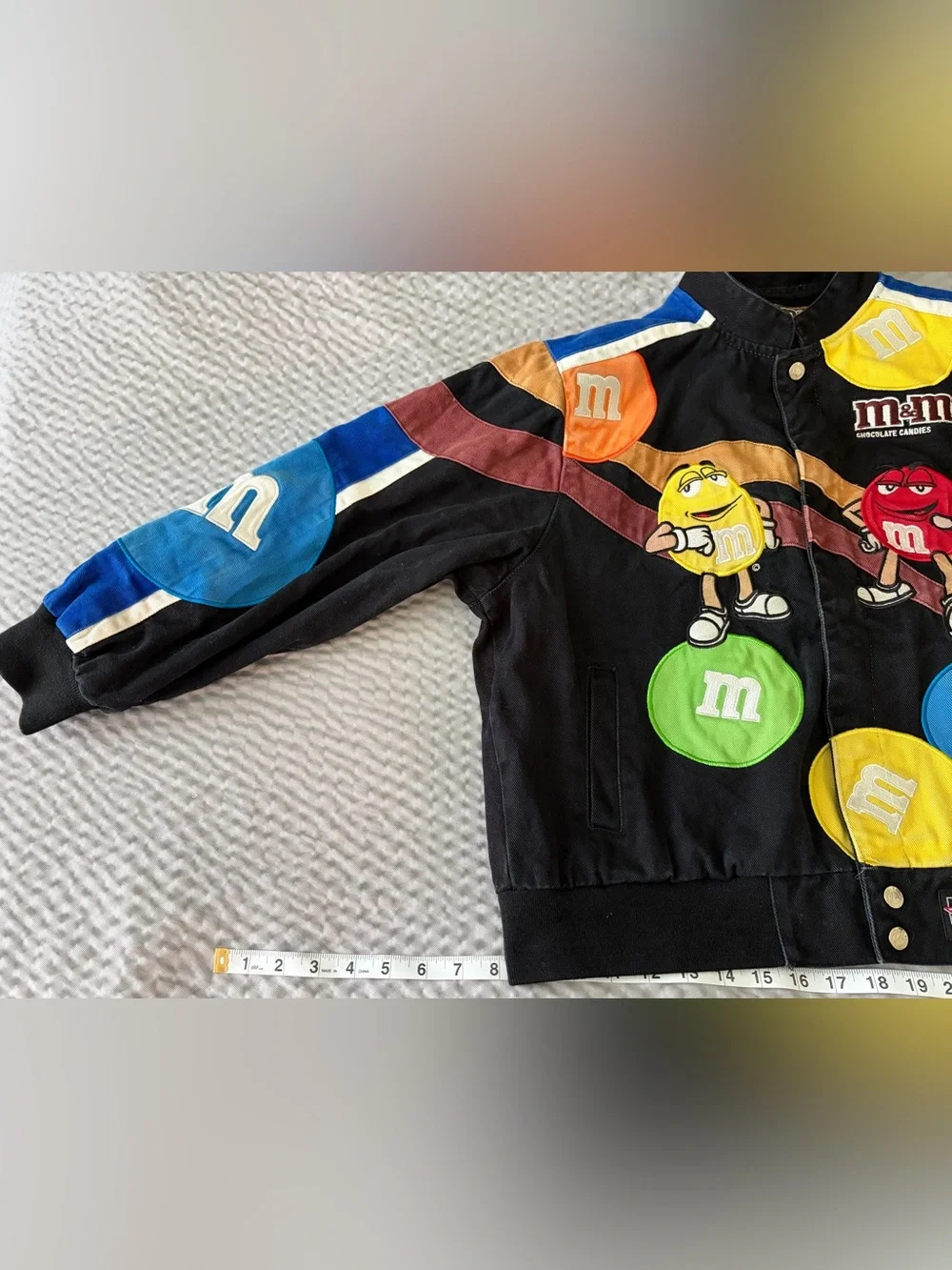 M&M'S Black Kids Embroidered Candy Patch Jacket